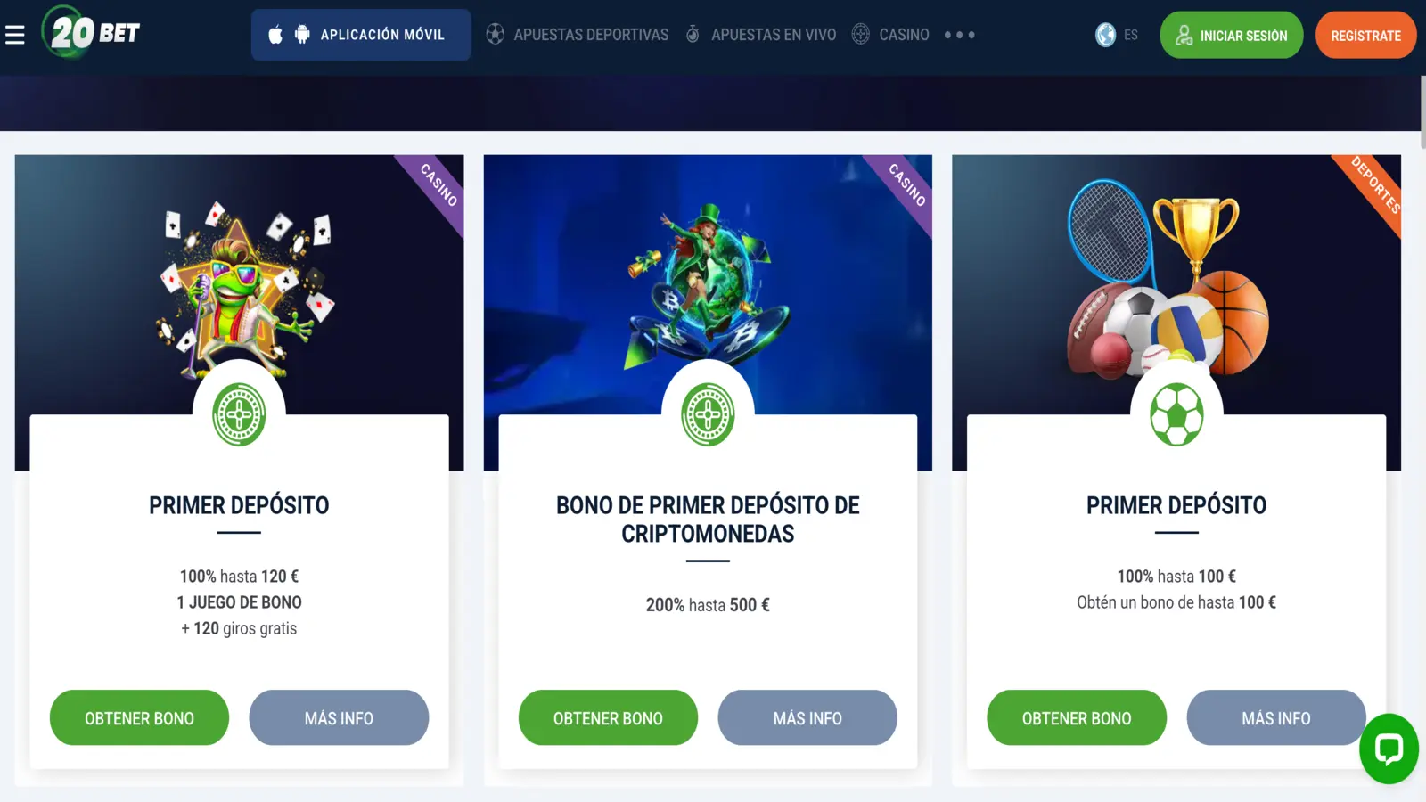 20Bet Promociones