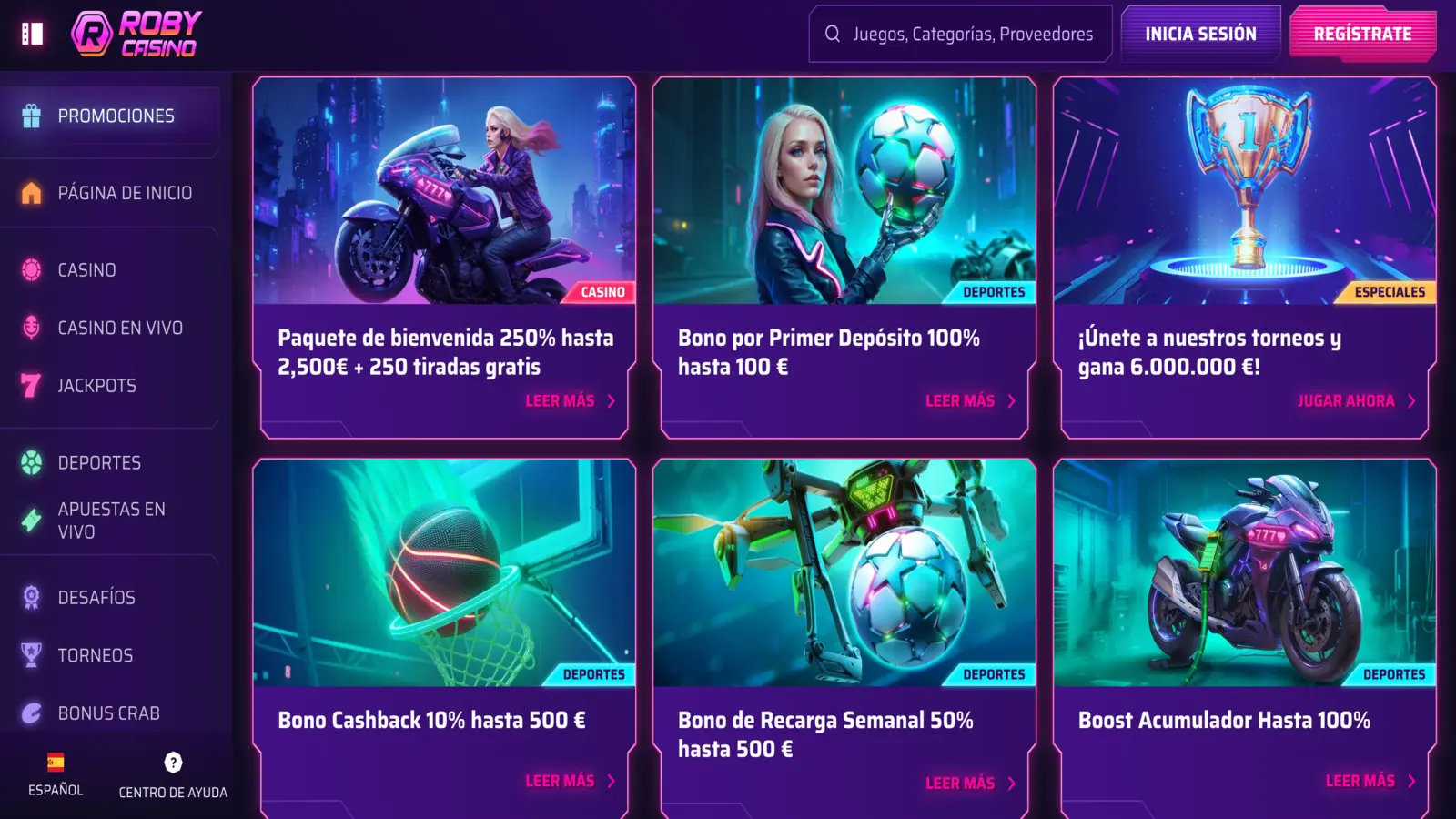 RobyCasino Promociones