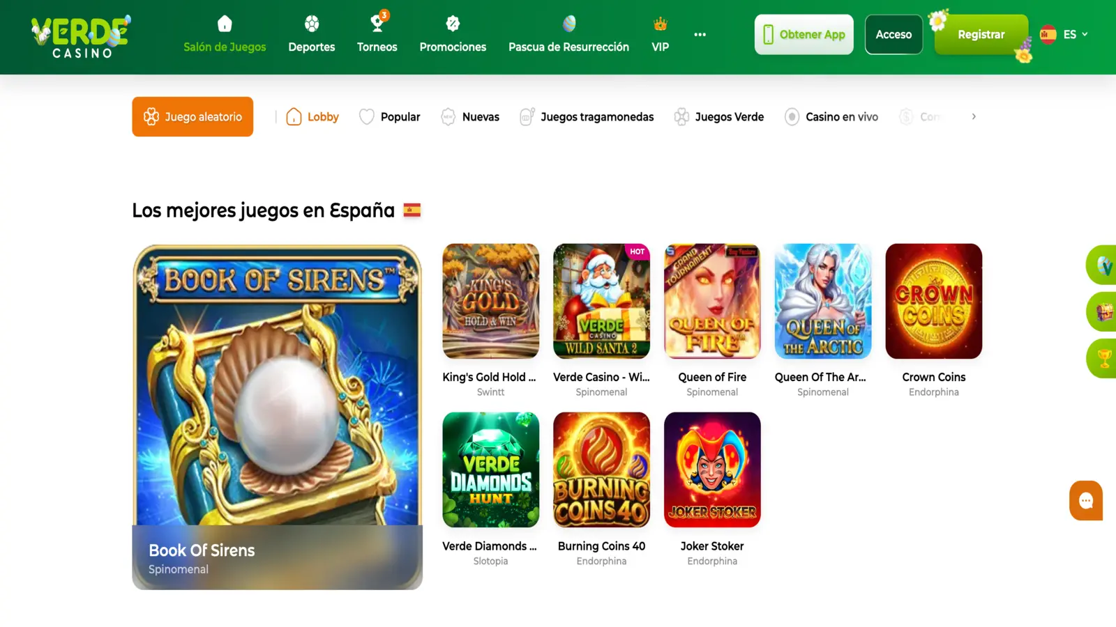 Verde Casino Juegos