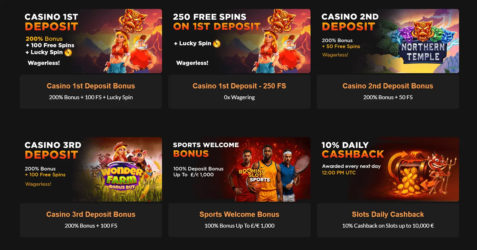 Oferta de bonos de BoomingSlots Casino en Espa&ntilde;a