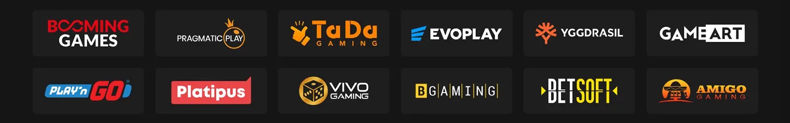 Proveedores de juegos en el casino BoomingSlots en Espa&ntilde;a